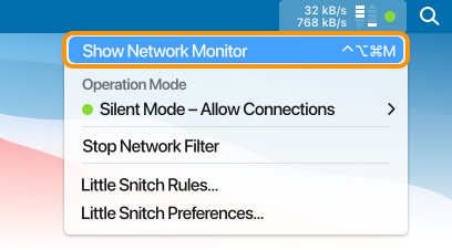 Show Network Monitor